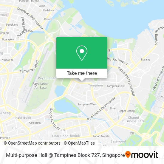 Multi-purpose Hall @ Tampines Block 727 map