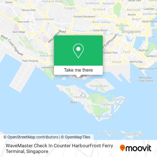 WaveMaster Check In Counter HarbourFront Ferry Terminal地图