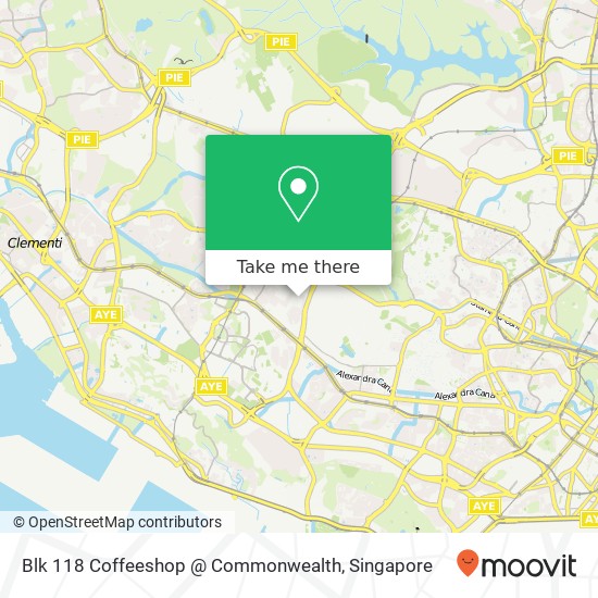 Blk 118 Coffeeshop @ Commonwealth地图