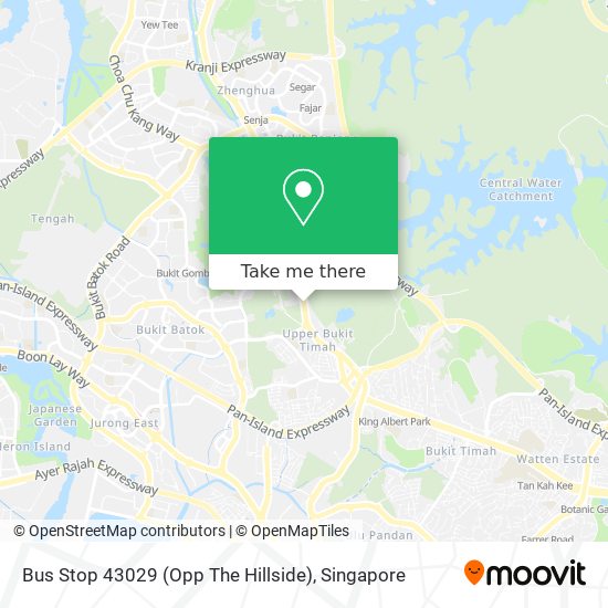 Bus Stop 43029 (Opp The Hillside) map