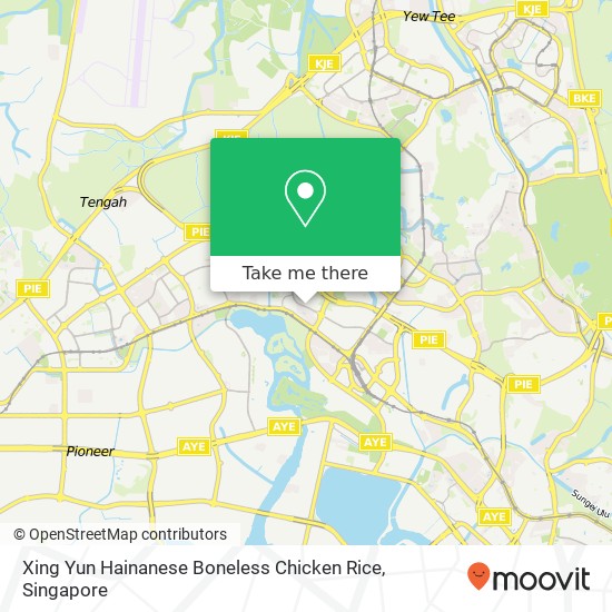 Xing Yun Hainanese Boneless Chicken Rice map