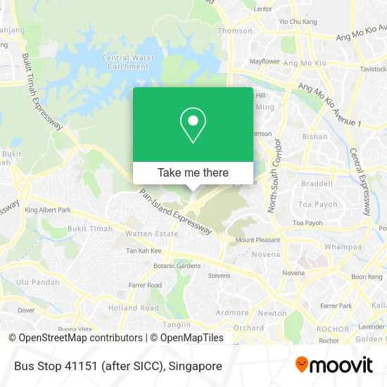 Bus Stop 41151 (after SICC) map