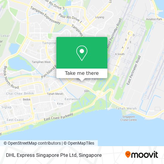 DHL Express Singapore Pte Ltd map