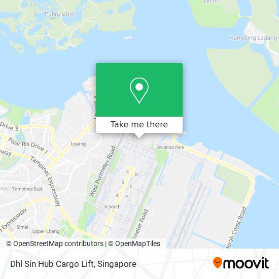 Dhl Sin Hub Cargo Lift map