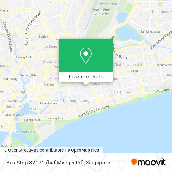 Bus Stop 82171 (bef Mangis Rd) map
