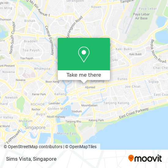 Sims Vista map