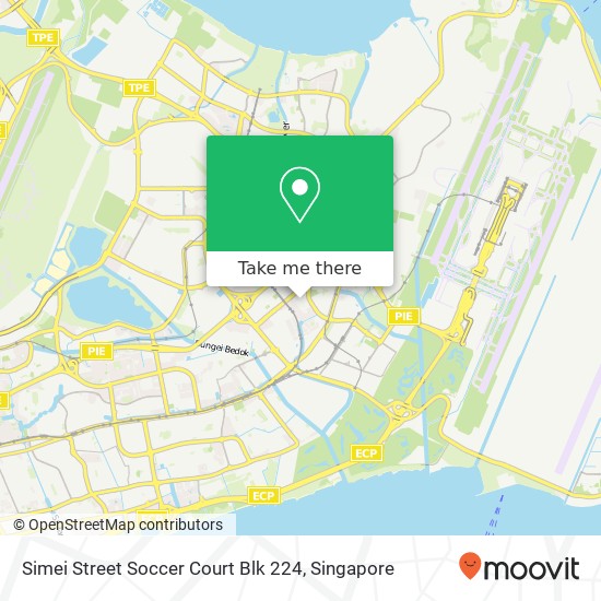 Simei Street Soccer Court Blk 224 map