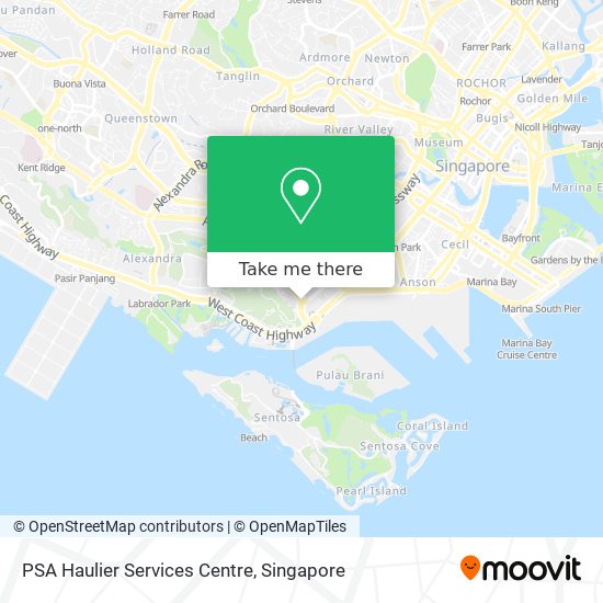 PSA Haulier Services Centre map