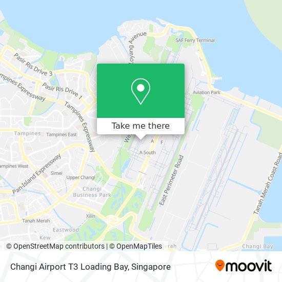 Changi Airport T3 Loading Bay map