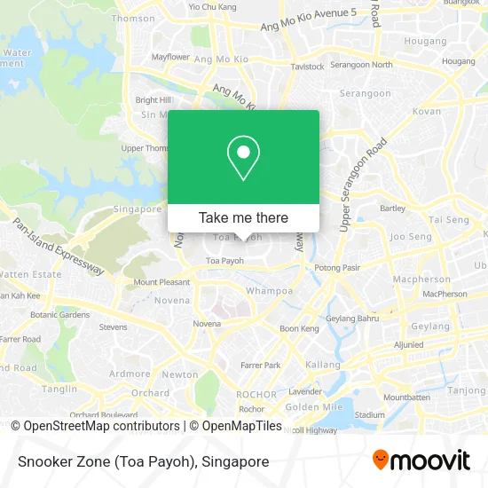 Snooker Zone (Toa Payoh) map