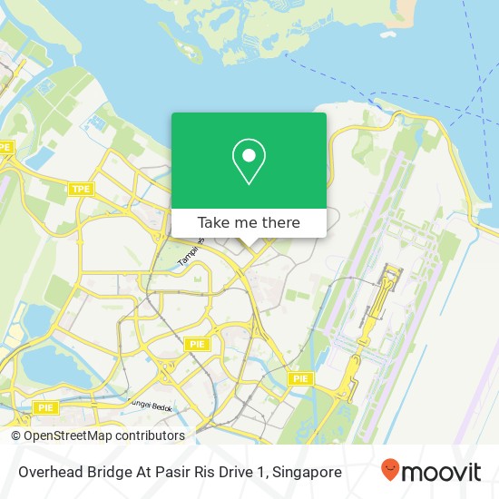 Overhead Bridge At Pasir Ris Drive 1 map