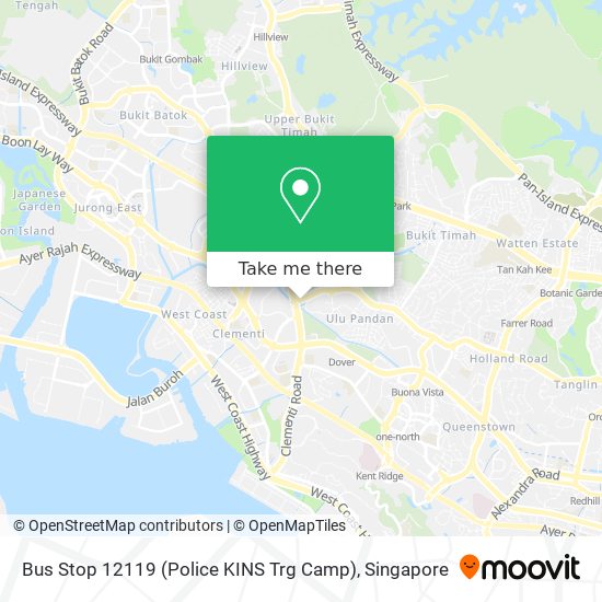 Bus Stop 12119 (Police KINS Trg Camp) map