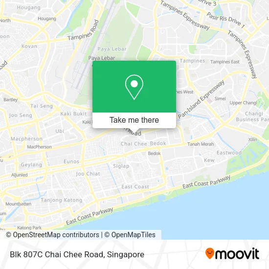 Blk 807C Chai Chee Road map