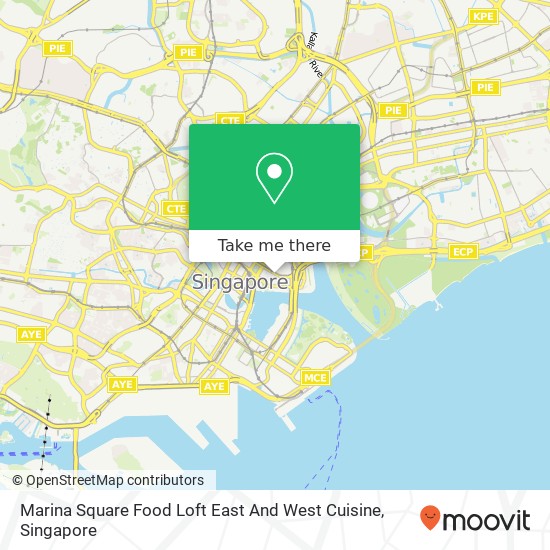 Marina Square Food Loft East And West Cuisine map