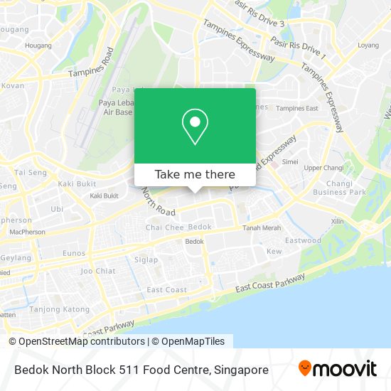 Bedok North Block 511 Food Centre map
