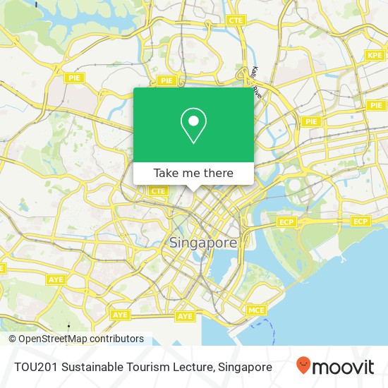 TOU201 Sustainable Tourism Lecture map