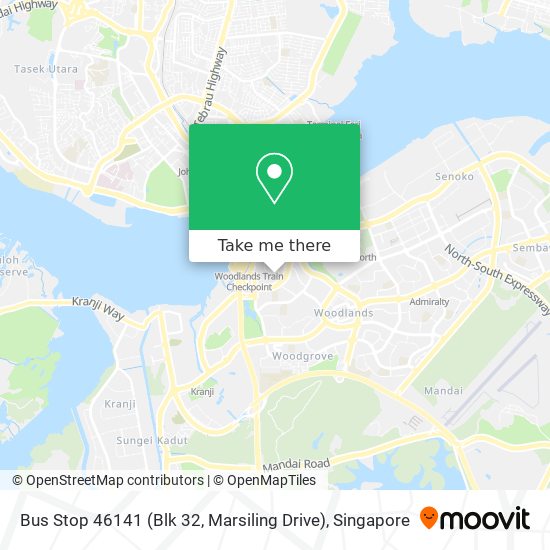 Bus Stop 46141 (Blk 32, Marsiling Drive) map