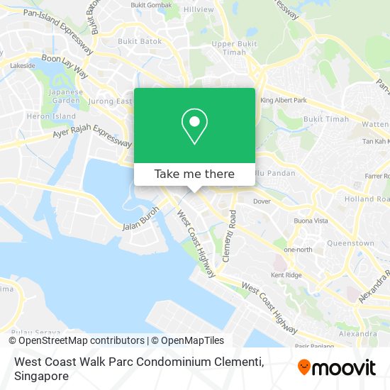 West Coast Walk Parc Condominium Clementi map