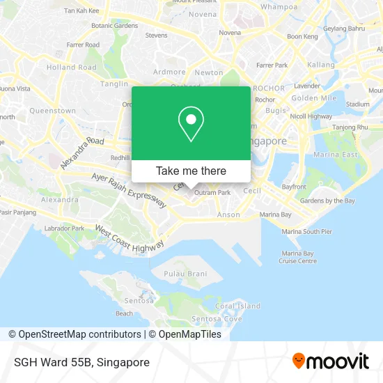 SGH Ward 55B地图