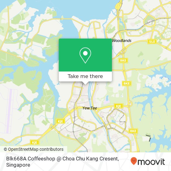 Blk668A Coffeeshop @ Choa Chu Kang Cresent map