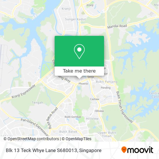 Blk 13 Teck Whye Lane S680013 map