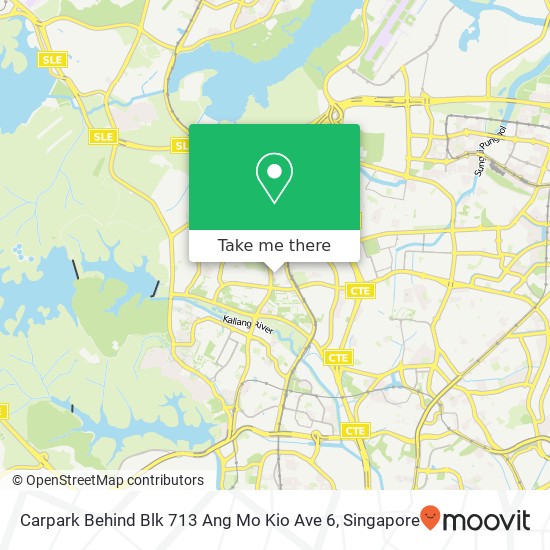 Carpark Behind Blk 713 Ang Mo Kio Ave 6 map