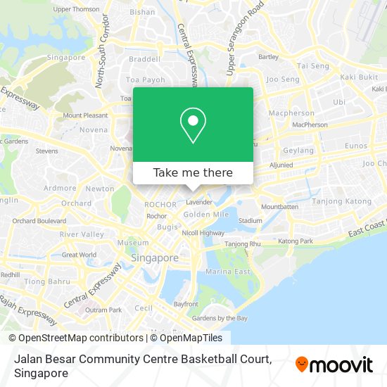 Jalan Besar Community Centre Basketball Court map