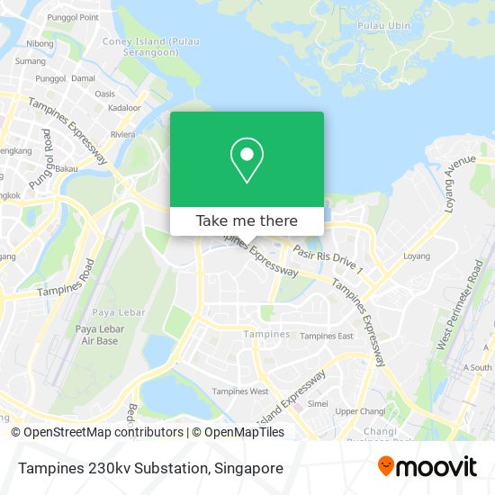 Tampines 230kv Substation map
