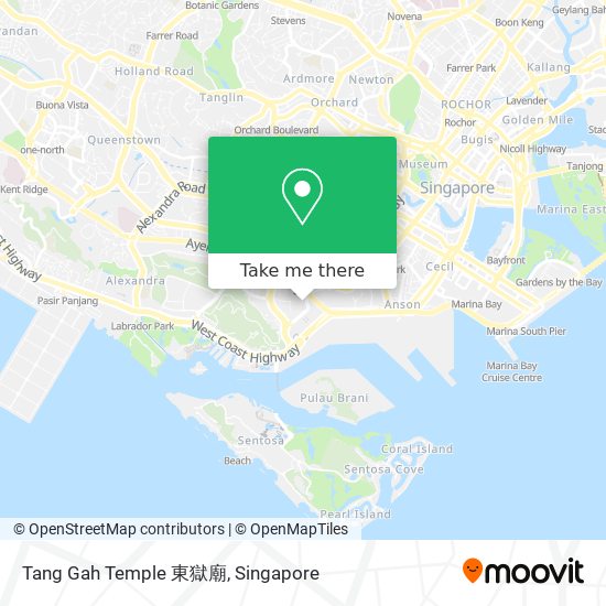 Tang Gah Temple 東獄廟 map