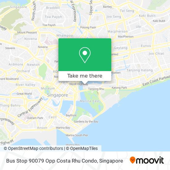 Bus Stop 90079 Opp Costa Rhu Condo map