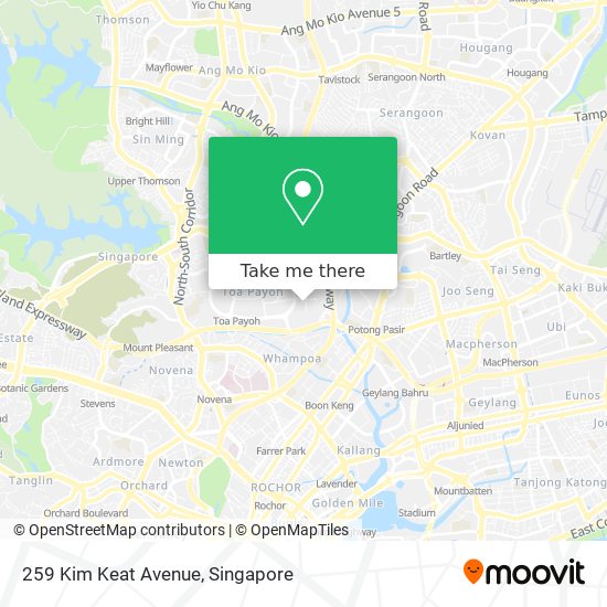259 Kim Keat Avenue map