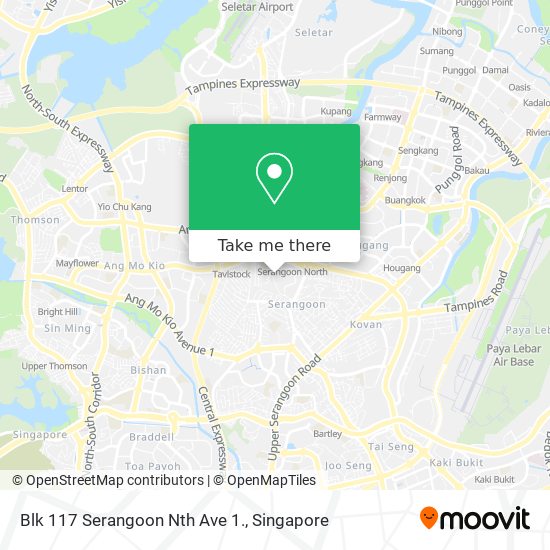 Blk 117 Serangoon Nth Ave 1.地图