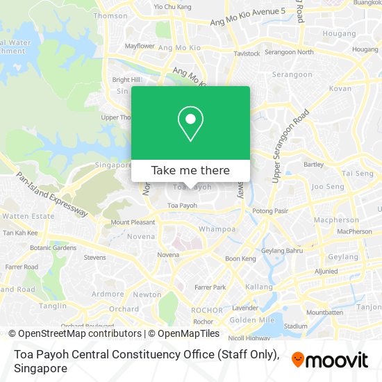 Toa Payoh Central Constituency Office (Staff Only) map