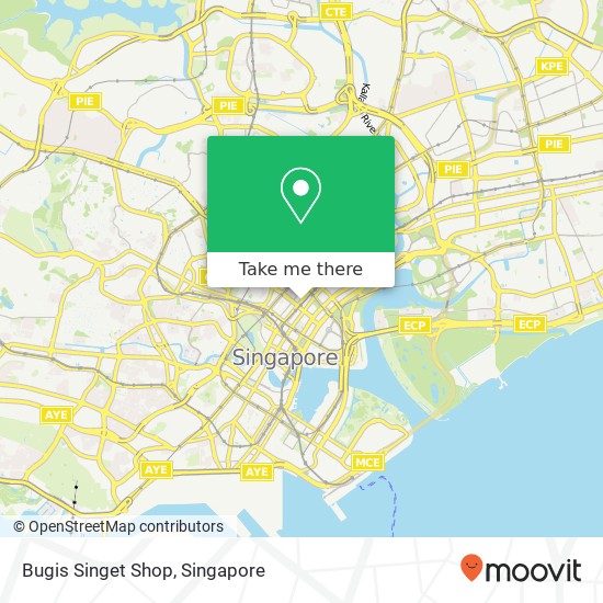 Bugis Singet Shop map