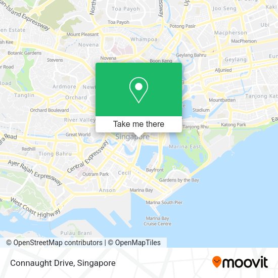 Connaught Drive map