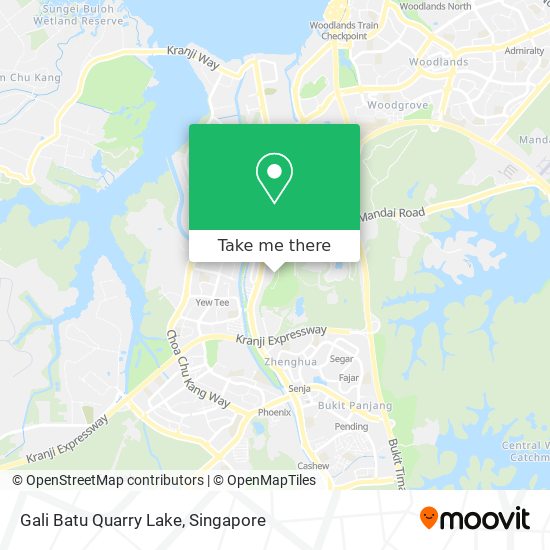 Gali Batu Quarry Lake map