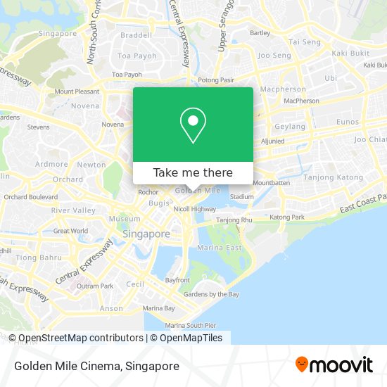 Golden Mile Cinema map