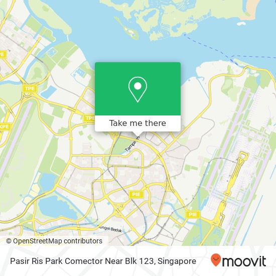 Pasir Ris Park Comector Near Blk 123 map