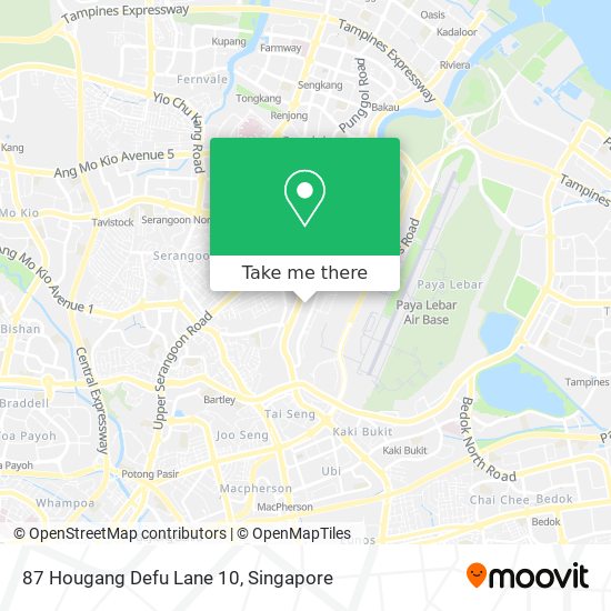 87 Hougang Defu Lane 10 map