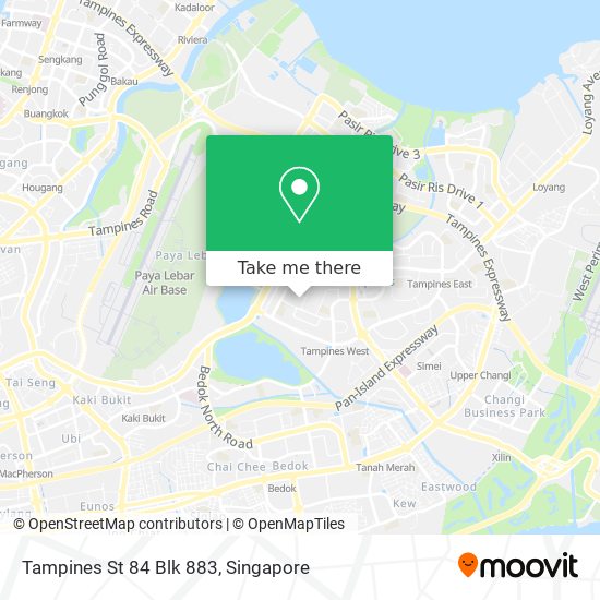 Tampines St 84 Blk 883 map