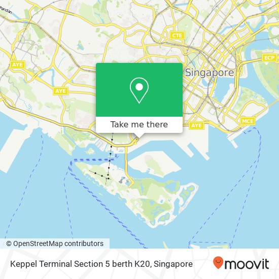 Keppel Terminal Section 5 berth K20 map