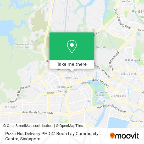 Pizza Hut Delivery PHD @ Boon Lay Community Centre map