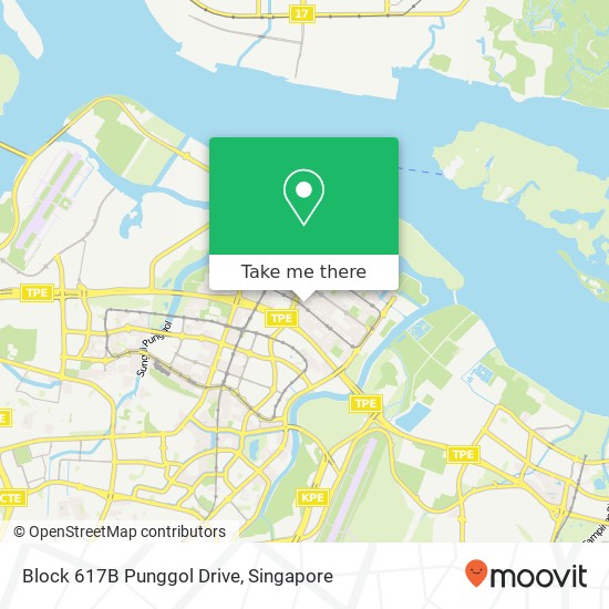 Block 617B Punggol Drive map