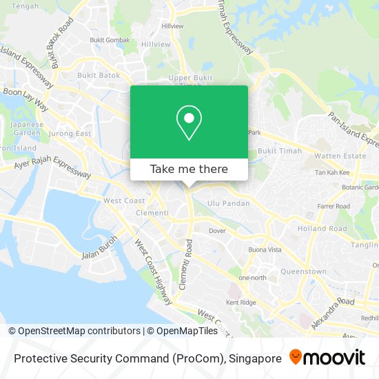 Protective Security Command (ProCom) map