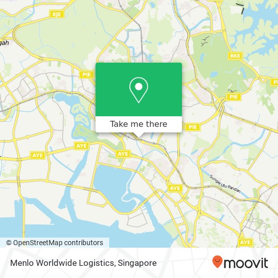 Menlo Worldwide Logistics map