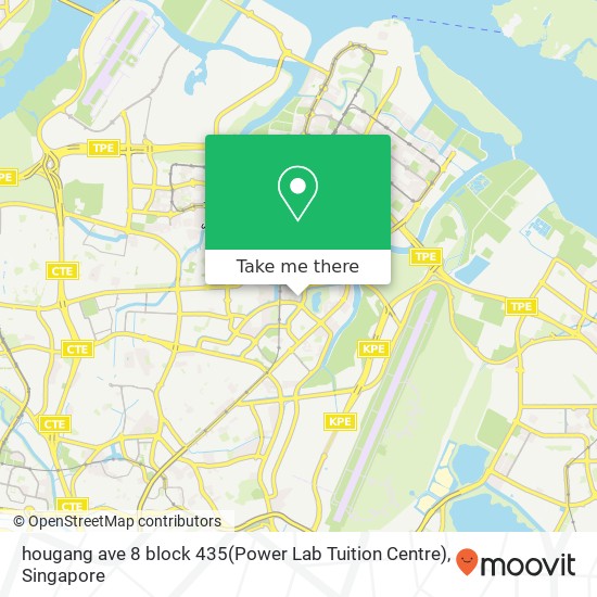 hougang ave 8 block 435(Power Lab Tuition Centre) map