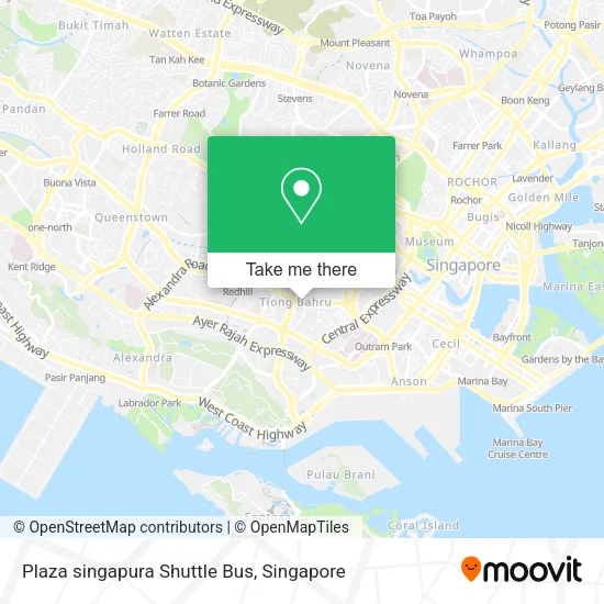 Plaza singapura Shuttle Bus地图