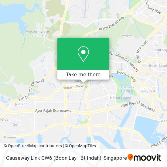 Causeway Link CW6 (Boon Lay - Bt Indah) map
