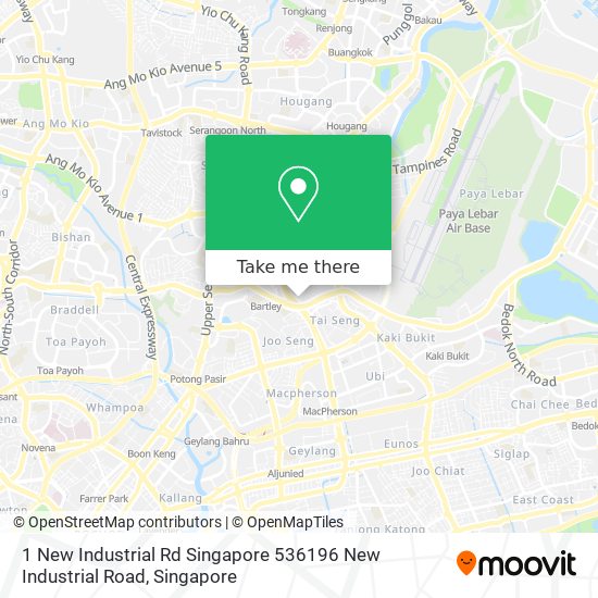 1 New Industrial Rd Singapore 536196 New Industrial Road map