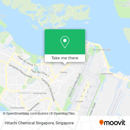 Hitachi Chemical Singapore map